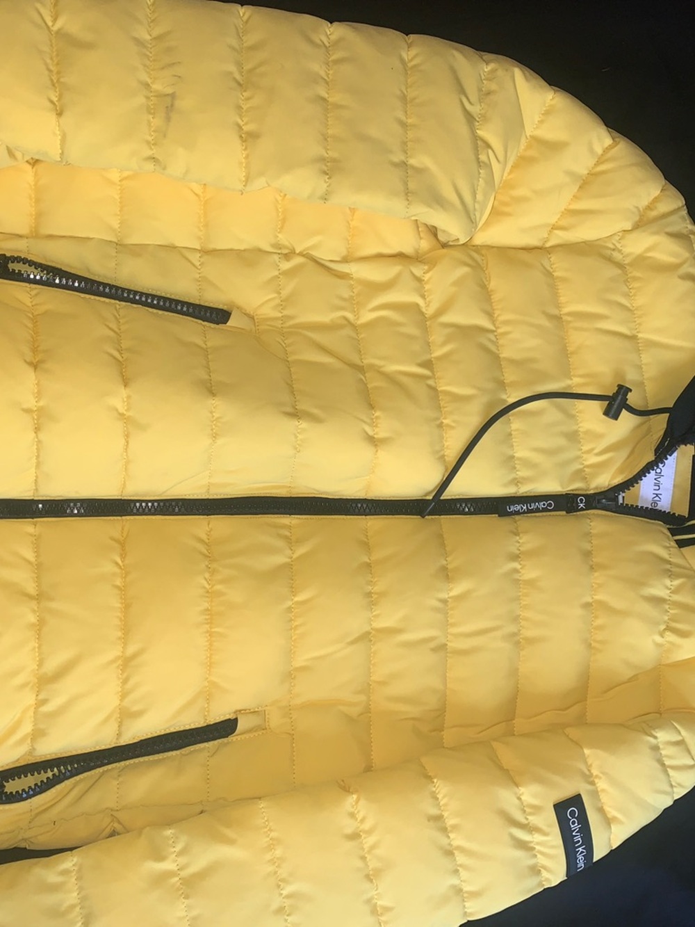 Calvin Klein Yellow Puffer Jacket